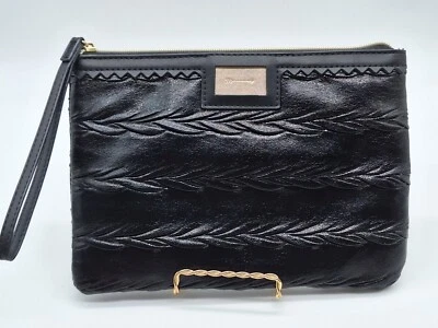 Stella and Dot черный клатч кошелек с ремешком карты держатель молнии закрыть - Изображение 1 из 4