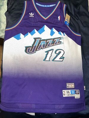 Camiseta Adidas Hardwood Classics John Stockton Utah Jazz Talla 2XL Soul Swingman Foto 1 de 4