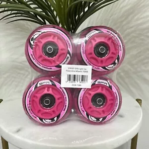 SFR501 light up pink one pack Inline Roller wheels 70mm - Picture 1 of 4