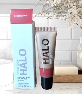 Smashbox Halo Sheer to Stay Color Tint Lip + Cheek - Pomegranate - .34 Fl Oz - Image 1 of 4