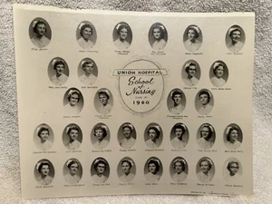 De colección. Foto Union Hospital Escuela de Enfermería Terre Haute EN clase de 1960 con identificación - Imagen 1 de 7