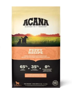ACANA Puppy Recipe Grain-Free Dry Puppy Food, 25lbs - Picture 1 of 8