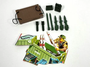 GI Joe 1985 unidad de volteo de munición tapa de caja misil bomba lata de gas munición lote de piezas de colección - Imagen 1 de 13