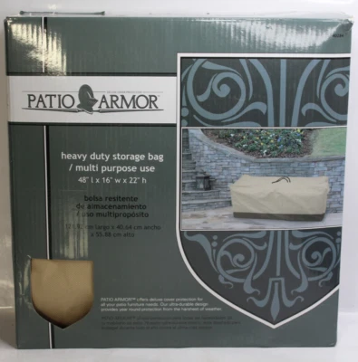 露台盔甲重型户外储物袋靠垫甲板家具圣诞树 — 第 1/4 张图片