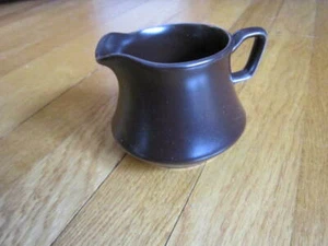 Vintage NIKKO Stoneware Creamer Brown 1970s-1980s Small Pitcher FREE SHIP - Picture 1 of 7