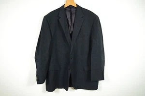 DAKS LONDON _ MEN'S NAVY BLUE LINEN BLAZER JACKET BIG _ EU 60 | UK 50 - Picture 1 of 6