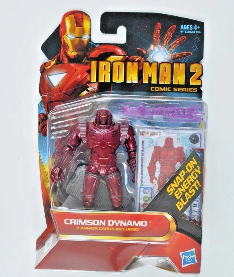 Iron Man 2 Crimson Dynamo Action Figure 2010 Hasbro