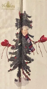 RARE Vtg. Elf Christmas Tree Table Top or Mantel by Holiday Elegance 22”. - Picture 1 of 5
