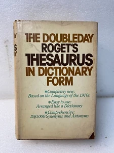 Doubleday Roget's Thesaurus in Dictionary Form w/Thumb Index HC/DC 1977 - Picture 1 of 4