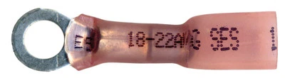 (50) Multilink Sealed Crimp & Solder 18-22 AWG (Red) #10 Ring Terminal Connector - Image 1 of 3
