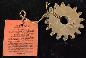 ORIG NOS 1912 Model T 2301 Speedometer FIber Pinion Gear w/ TAG Stewart-Warner - Picture 1 of 3