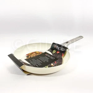 Othello Healthy Ceramic Non-stick 9.5" Frying Pan Ivory & Silver Handle New - Picture 1 of 6
