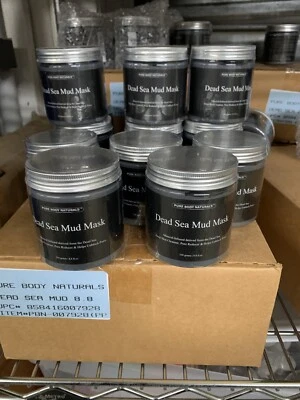 Paquete de 24 mascarillas faciales de barro del Mar Muerto Pure Body Naturals 8,8 oz NUEVA CADUCIDAD 3-19-19 12 Foto 1 de 4