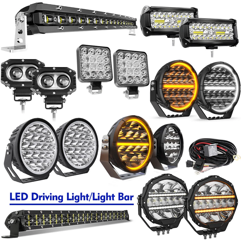 LED Work Light Bar Flood Spot Lights Driving Lamp Offroad Car Truck SUV 12V 24V - Image 1 of 1