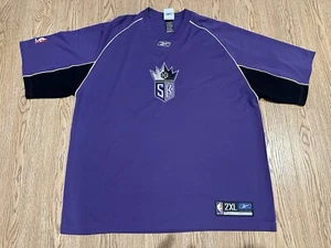 Vintage NBA Sacramento Kings Reebok Men's Size 2XL Shooting Warm Up Jersey Shirt - Picture 1 of 7