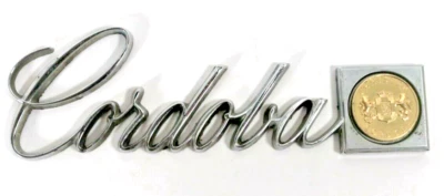 Деталь No 180140 - 1975-79 Chrysler Cordoba оригинальная эмблема переднего крыла - Изображение 1 из 4