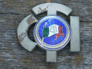 CTI Socio Vitalizio Automobil Touring Club Italien Abzeichen Auto Emblem - Bild 1 von 3