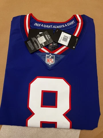 AUTHENTIC Daniel Jones Giants Nike Vapor Elite Jersey Size 48 Official NFL Cover