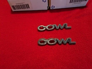 NOS 1970 - 1972 Chevelle SS with cowl induction hood, "cowl" hood emblems SS 454 - Picture 1 of 6