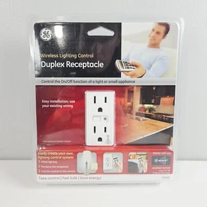 GE Receptáculo Dúplex Control de Iluminación Inalámbrico Z-Wave Capacidad Remoto 45605 - Imagen 1 de 2