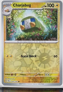 REVERSE HOLO Charjabug 055/162 NM/M - Tarjeta Pokémon Fuerzas Temporales - Imagen 1 de 2