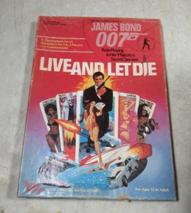 Caja de juego vintage 1983 James Bond 007 Live & Let Die con paquete Gamesmaster - Imagen 1 de 12