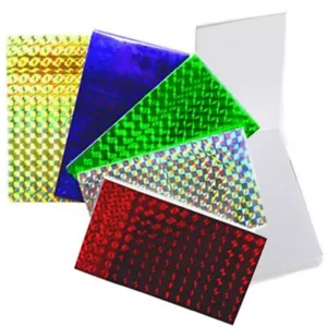 72 kleine gemischte Mini Hologramm glänzend Laser Notizblock/Buch Party Tasche! 9,5 cm x 5,5 cm - Bild 1 von 5