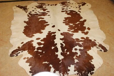 ORIGINAL COWHIDE Original Calf/Cow hide Rug/ fur skin, 31.2 Feet Processed genuine Skin/ fur hide