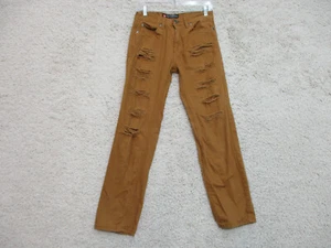 Southpole Jeans 16 Boys Youth Size Khaki Tan Distressed Casual Slim Straight K24 - Picture 1 of 12