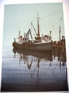 Helen Rundell Plate S/N Litho Early Morning in Greenport Long Island Fire sale - Picture 1 of 1