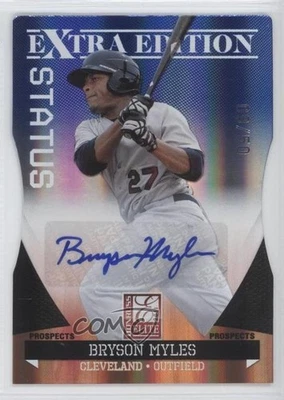 2011 Donruss Elite Extra Edition Prospects /50 Bryson Myles #100 Auto - Image 1 of 2