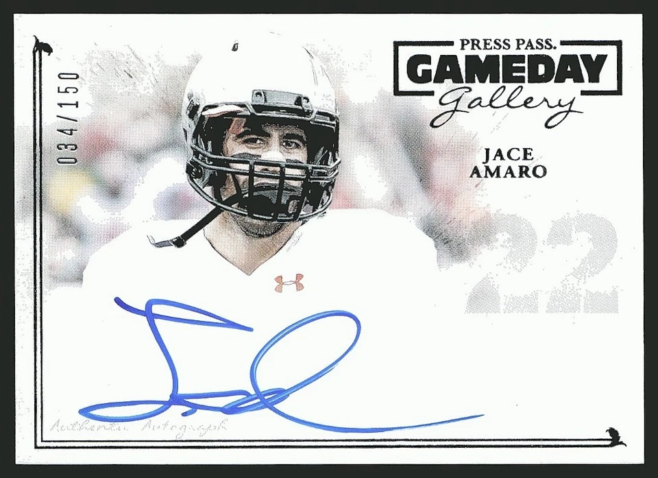 Jace Amaro 2014 Press Pass Gameday Gallery Silver  AU 034/150 - Image 1 of 2
