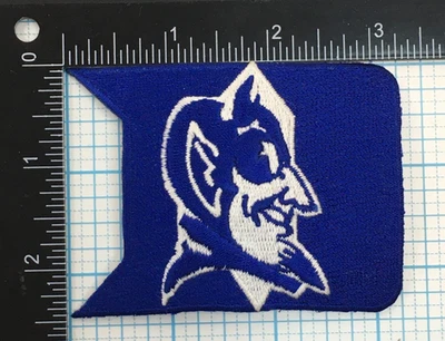 DUKE BLUE DEVILS NCAA COLLEGE VINTAGE 3.25" TEAM LOGO PATCH - Image 1 of 2