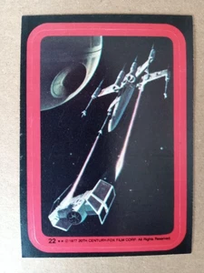 STAR WARS STICKER #22 - Darth Vader Under Attack 1977 - Picture 1 of 1