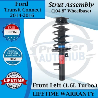 Monroe OEM Front Left Strut For 2014-2016 Ford Transit Connect Lifetime Warranty - Изображение 1 из 4