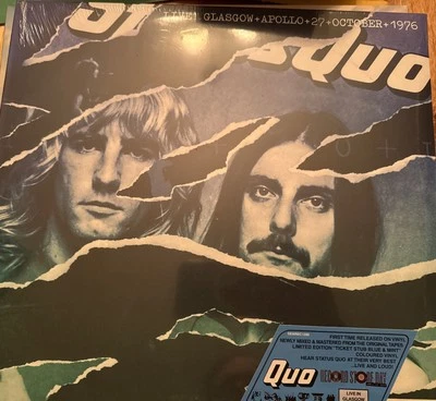 STATUS QUO - LIVE IN GLASGOW 27TH OCTOBER 1976 NIGHT 1 RECORD STORE DAY 2025 - Image 1 of 2