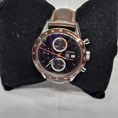 Orologio Uomo TAG Heuer Carrera Calibro 16 CV2013 Cronografo Automatico 41mm Marrone - Immagine 1 di 4
