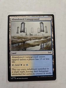 Abandoned Campground - Duskmourn - LP - MTG Magic - Common - Land  - Picture 1 of 1