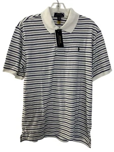Polo Ralph Lauren Striped Soft Cotton Polo Shirt Size XL (18-20) New - Picture 1 of 16