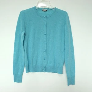 NEU J CREW federleichter Kaschmir Cardigan Pullover XS meliert Mineral Aqua AD692 - Bild 1 von 4