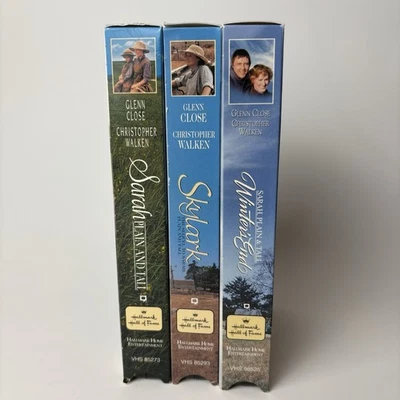 Sarah Plain and Tall Collection Pioneers Hallmark Trilogy - 3 VHS Tapes - Image 1 of 4