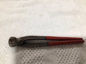 9" Knipex Germany 1099 System Oetiker Ear Clamp Pliers W/ Side Jaw, RED GRIPS - Picture 1 of 5