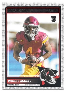 Tarjeta de puntuación de fútbol americano Woody Mark RC 2025 - Houston Texas - #43 - Imagen 1 de 1