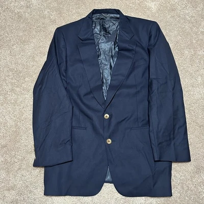 Blazer Christian Dior Para Hombres 42 Azul Marino Le Connaisseur Dorado Botón Lana Chaqueta Foto 1 de 4