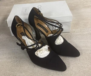 Casadei tacchi neri taglia 7 punta arrotondata con cinturino  - Foto 1 di 8