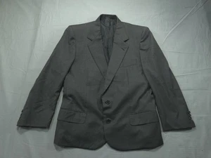 Brioni Blazer Mens 38 Short Gray Dark Coat Jacket Italy Designer Wool Roma - Picture 1 of 13
