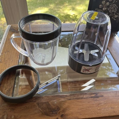 Magic Nutribullet Replacement Cups (2) With Blade  NEW In Box! - Image 1 of 4