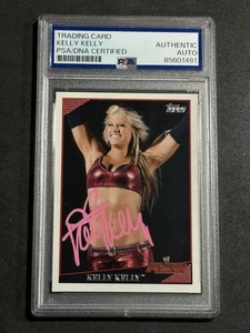 Tarjeta autografiada firmada por Kelly Kelly 2009 Topps WWE CERTIFICADA PSA/ADN - Imagen 1 de 2