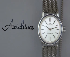 Working OMEGA Geneve 511.363 Hand-Wind Silver Dial Ladies Watch 15cm 6in Japan - Picture 1 of 24