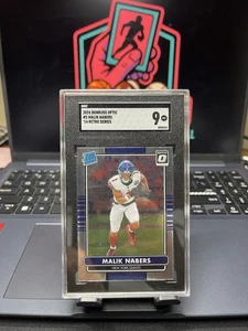 2024 Donruss Optic Rated Rookie Malik Nabers 14 Retro Series Silver Prizm RC - Picture 1 of 2